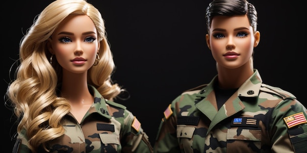 Barbie i Ken w wojsku