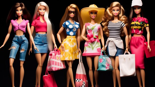 Barbie, shopaholic, letni modny strój