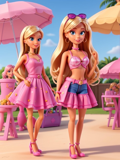 Barbie, shopaholic, letni modny strój