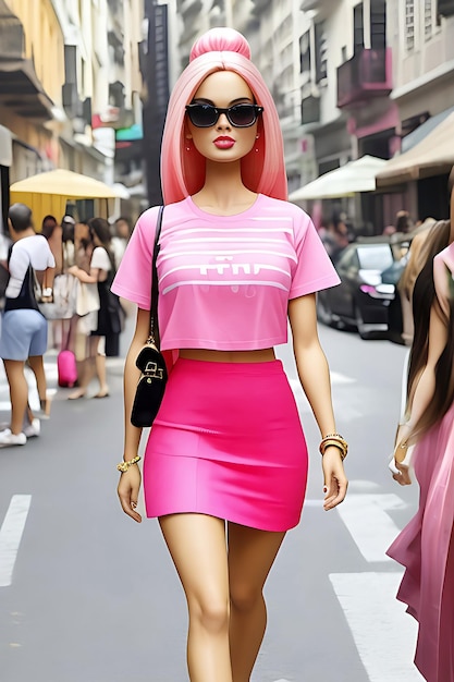 Barbie, shopaholic, letni modny strój