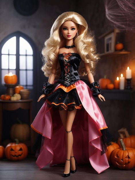 Barbie z niestandardowym Halloween