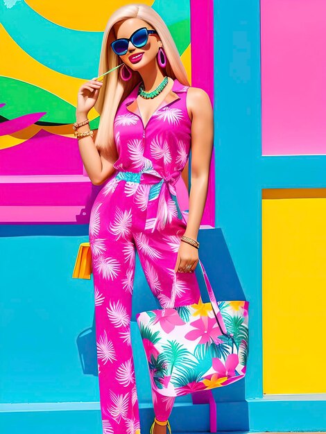 Barbie zakupoholiczka dziewczyna lato modna moda