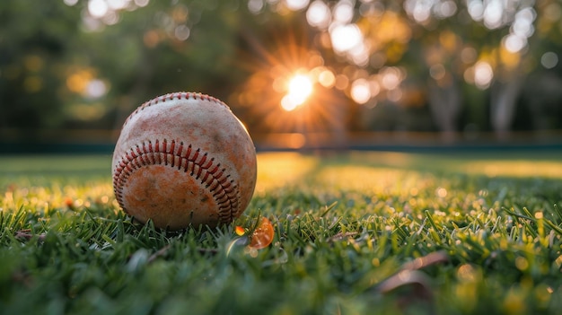 Baseball na zielonym boisku