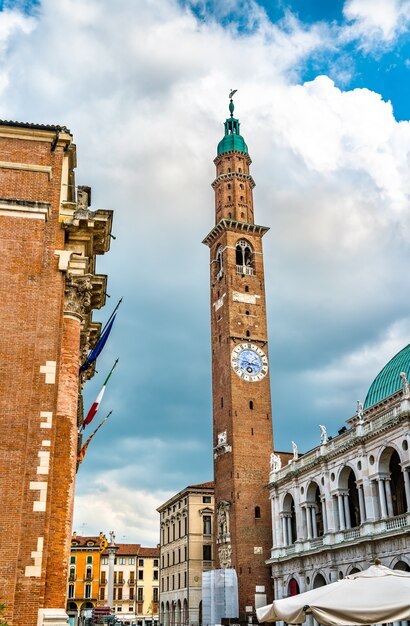 Bazylika Palladiana I Torre Bissara W Vicenza We Włoszech