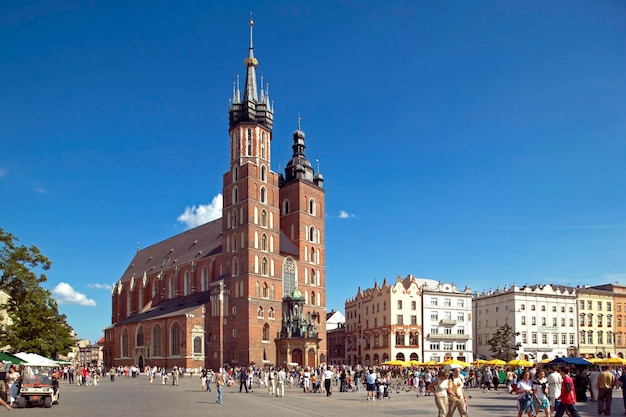 Bazylika św. Marii na placu rynkowym Kraków Polska