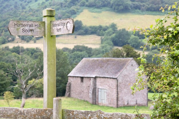 Beacons Way w Llanthony w Walii, Anglii, Wielkiej Brytanii