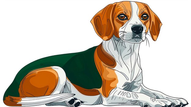 Zdjęcie beagle cartoon t-shirt design