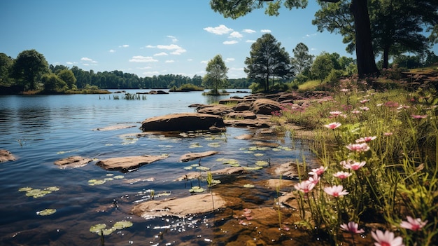 Beautiful_colorful_summer_spring_natural_lHD 8K tapeta Stock Obraz fotograficzny