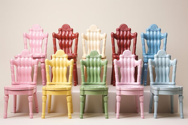 Zdjęcie beautiful cute new design chairs