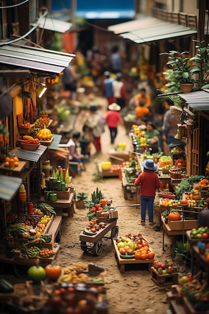 Beauty Tilt Shift z wyjątkową i kreatywną sesją zdjęciową tętniącego życiem meksykańskiego mercado, wykonaną ok