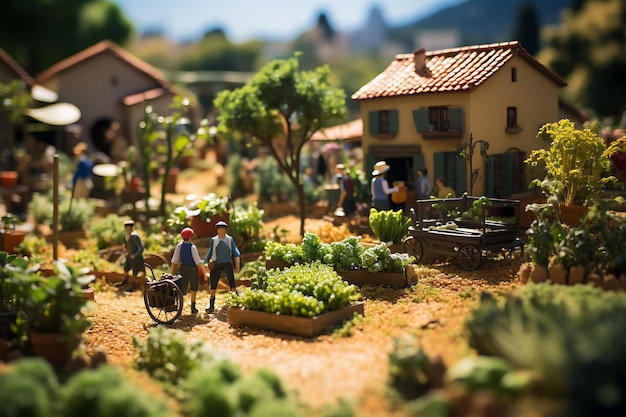 Beauty Tilt Shift z wyjątkową i kreatywną sesją zdjęciową uroczego greckiego targu wiejskiego ta