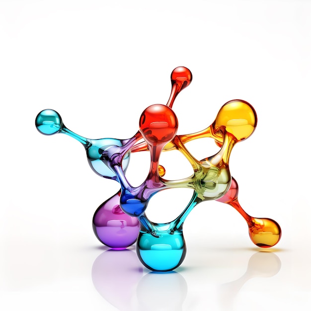 Benzen C6H6 Cząsteczka Chemii Projekt szkła
