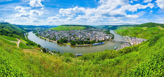 Bernkastel Kues z lotu ptaka Niemcy