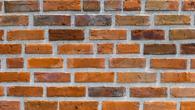Beton tekstury ściany z czerwonej cegły