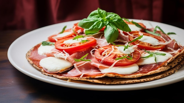 Bezglutenowa pizza Bliss bez mąki z szynką i śmietaną