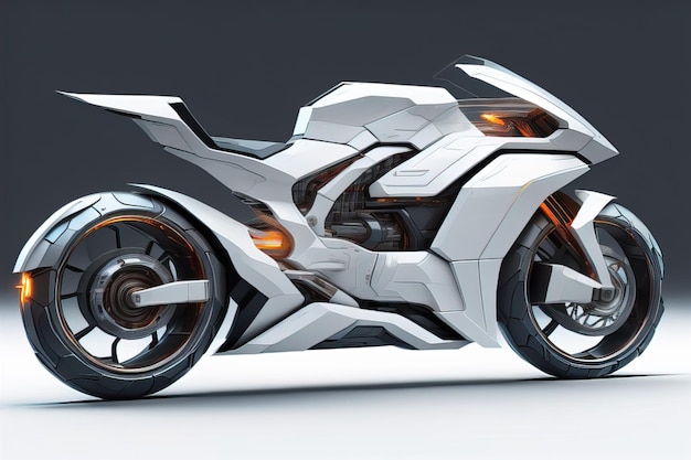 bezmarkowy koncepcyjny motocykl w środowisku studyjnym generatywny ai