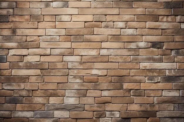 Beżowa ściana z cegły