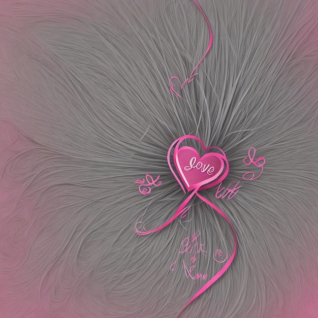 Bezpłatne zdjęcie gradientowego serca miłosnego wyrażające miłość i ciepło na Dzień Walentynek