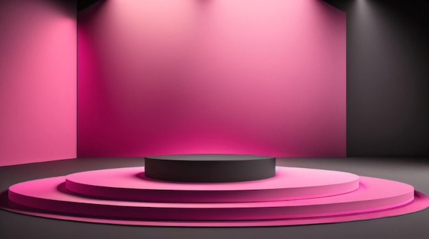 Bezpłatny minimalny wektor tła podium 3d renderowanie kolorowy renderowanie Nowy makiety podium kosmetyczne