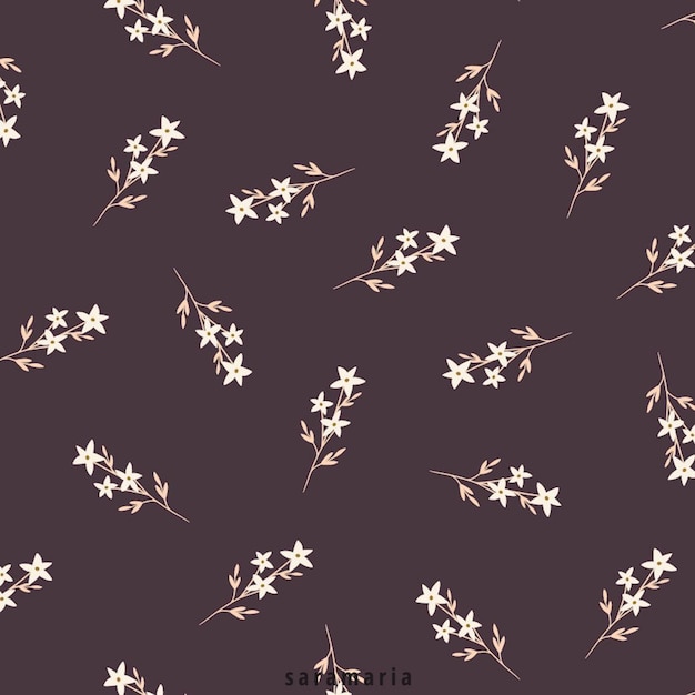 Bezszwone kwiatowe rysunki tła xApattern ilustracja