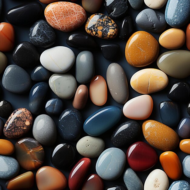 Bezszwone zdjęcie z realistycznym pięknym wzorem kamieni