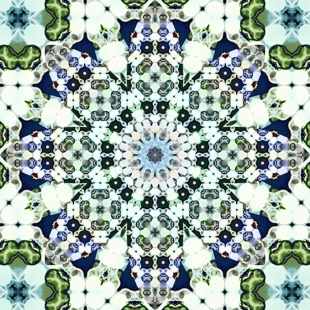 Zdjęcie bezszwonowa tekstura kwadratowa wzorzec artystyczny kaleidoskop