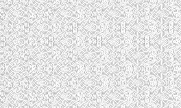 Bezszwowa, powtarzalna, geometryczna ilustracja projektu linii kwiatowej