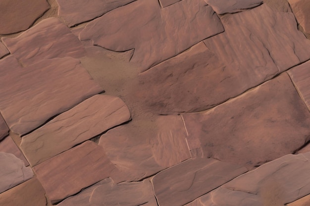 Bezszwowa tekstura chodnika z czerwonego piaskowca