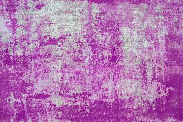 Bezszwowa tekstura oderwanej fioletowej farby na ocynkowanej płaskiej stalowej powierzchni