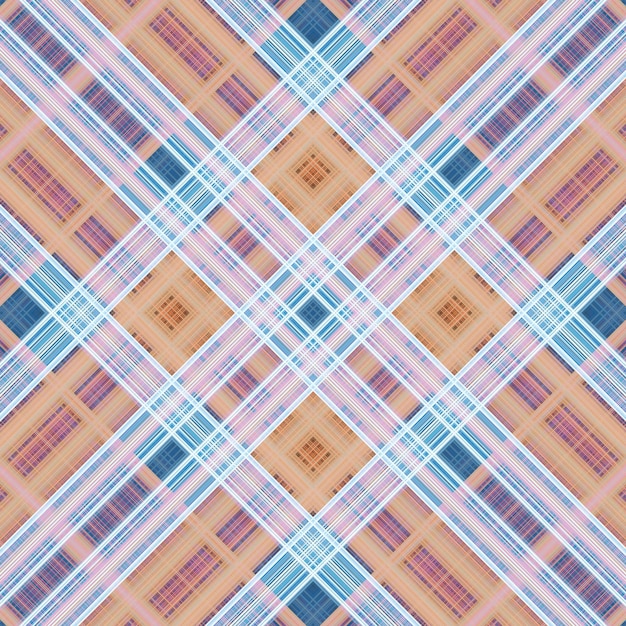 Bezszwowe abstrakcyjne wzory szkockie Wzory rombów i linii Cyfrowe wzory losowe