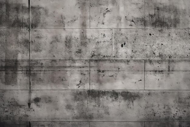 Bezszwowe wyłożone kafelkami betonowe ściany wzór generatywny ai