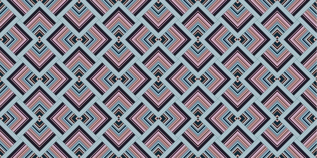 Bezszwowy abstrakcyjny wzór geometryczny z linii Szeroki panoramiczny bezszwowy tekstura artystyczna