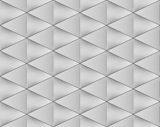 Bezszwowy Popielaty Trójgraniasty kształta wzoru ściany tło