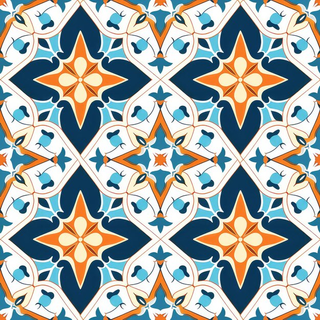Zdjęcie bezszwowy wzór bliskiego wschodu motywy fuzja etniczne ręcznie wykonane ozdoby tkaniny tapety tło