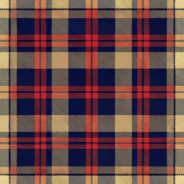 Bezszwowy wzór czek plaid ustawiony w niebiesko-niebieskim czerwonym beżowym ciemnym wektorowym wydrukie tartanowym dla flanelowej koszuli spódnicy koce rzucić inne nowoczesne wiosna lato jesień zima nowoczesny projekt mody tkaniny