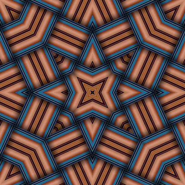 Bezszwowy wzór gwiazdkowy z paskami i liniami Kwadratowy wzór abstrakcyjny