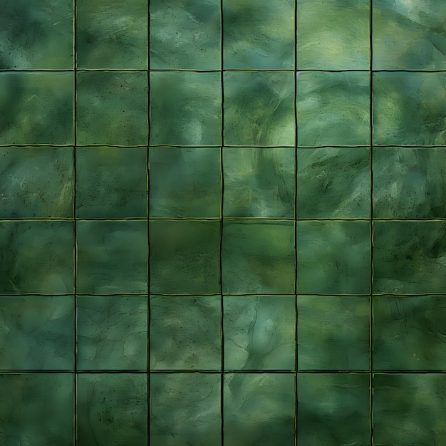 Zdjęcie bezszwowy wzór tekstury zielonych płytek