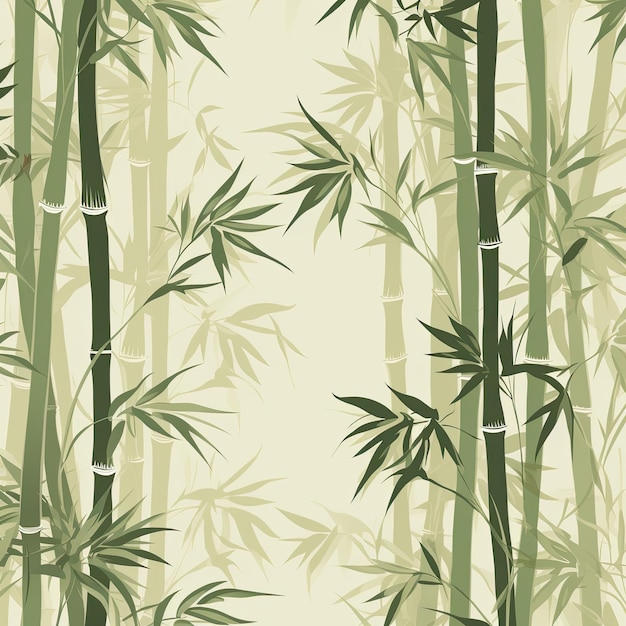Bezszwowy wzór z bambusa