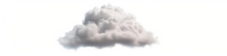 Zdjęcie bia?e chmury wyizolowanych na bia?ym tle generative ai