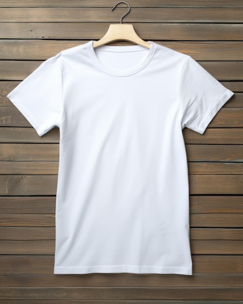Zdjęcie biała czysta koszulka izolowana bawełniana tee do projektowania mody i odzieży