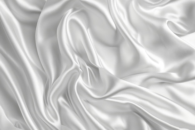 Biała jedwabna tkanina z delikatnym rozmytym tłem