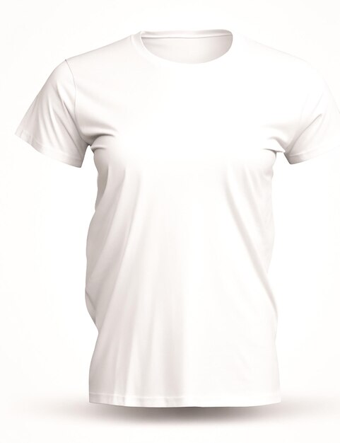 Zdjęcie biała koszula ze słowem t wygenerowane przez sztuczną inteligencję