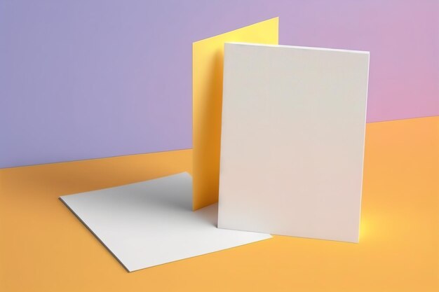 Biała książka znajduje się na fioletowym i żółtym tle.
