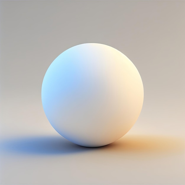 Biała piłka na białą
