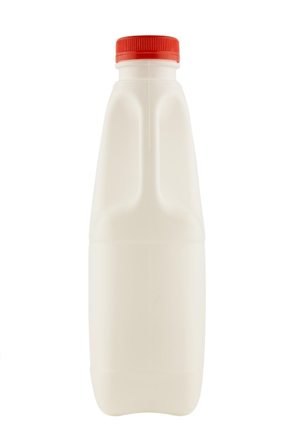 Biała plastikowa butelka z izolacją uchwytu
