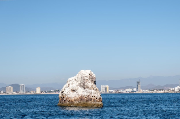 Biała Skalista Plaża W Mazatlan Sinaloa