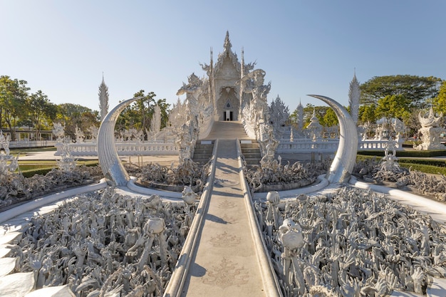 Biała świątynia, Wat Rong Khun, Chiang Rai, Tajlandia