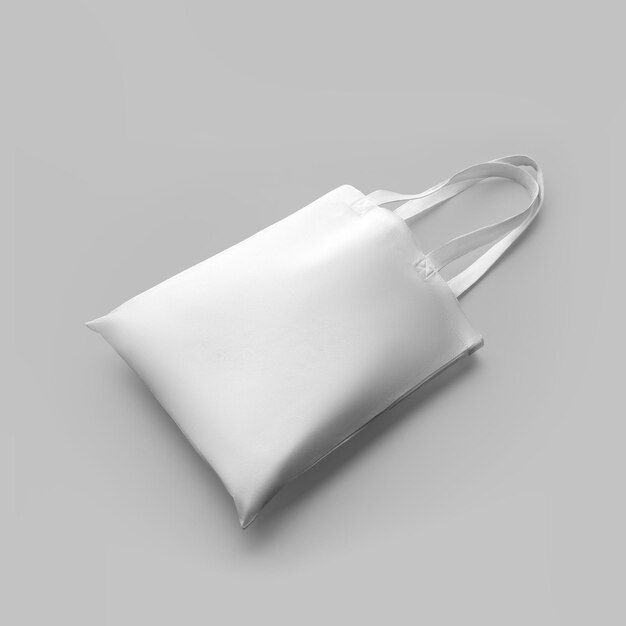 Zdjęcie biała torba na ramię torba z teksturą renderowania 3d do prezentacji projektu