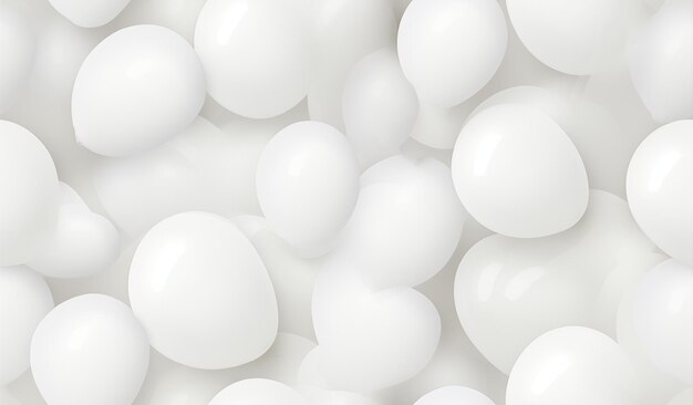 Zdjęcie białe balony na tle koncepcja dla imprezy lub uroczystości bezszelestny wzór generowany przez sztuczną inteligencję