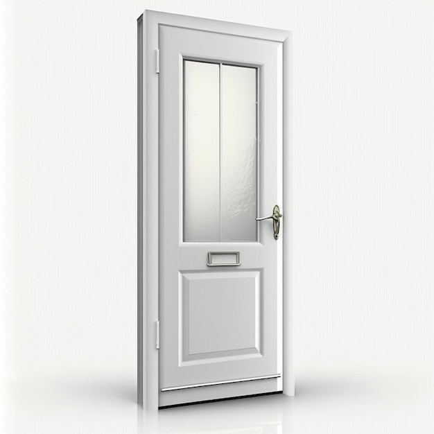 Białe drzwi PCV